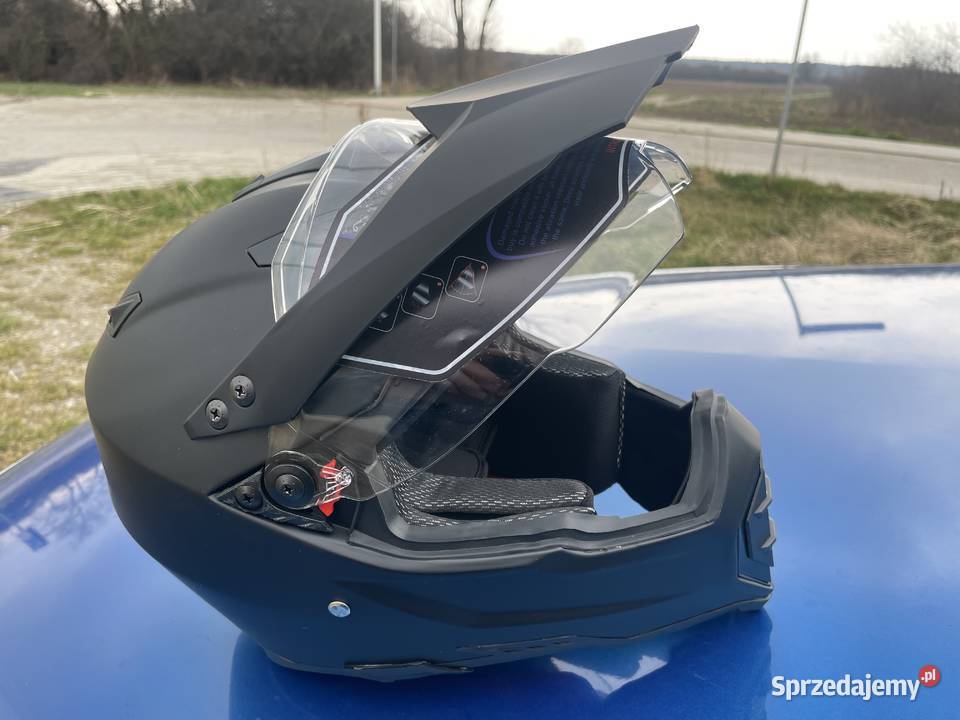 kask cross enduro M 5758 z szybką nowy model off Jelcz-Laskowice