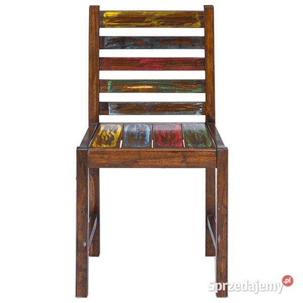vidaXL Krzesła stołowe 2 lite drewno z mazowieckie Warszawa