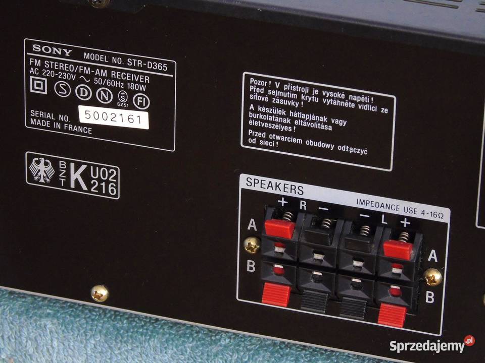 Amplituner Sony STRD365 RDS mocny i sprawny sprzedam