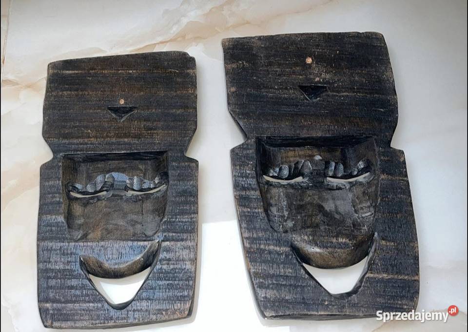 Afrykańska maska Wojownik Wykonana z jednego Gdańsk sprzedam
