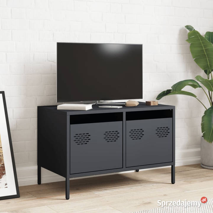 Szafka RTV czarna 68x39x435 stal walcowana na Warszawa