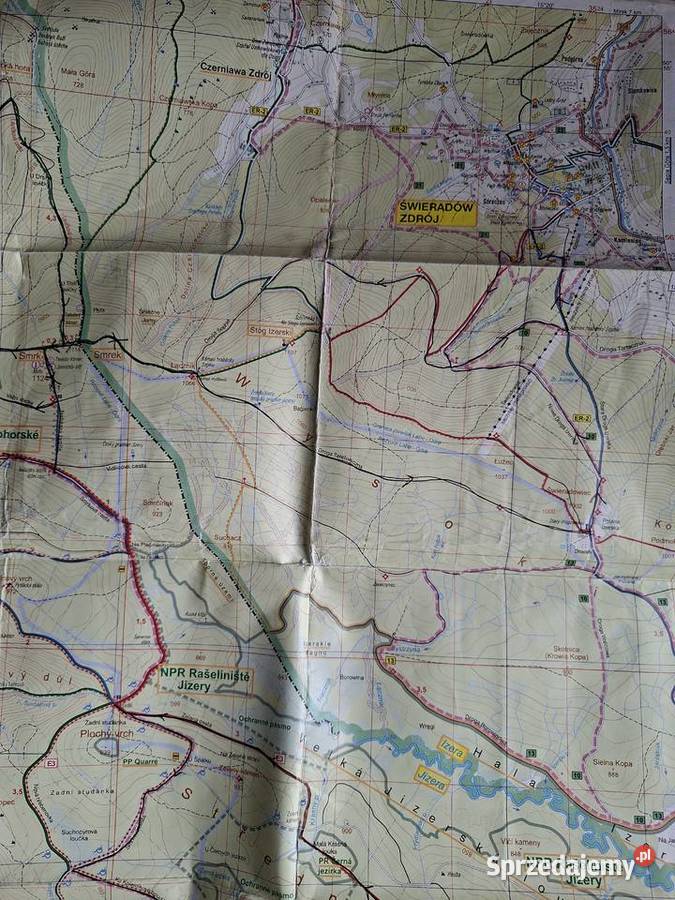 Jizerske Hory Góry Izerskie 1 25 000 mapa małopolskie