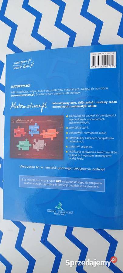 Matematura Kurs przygotowawczy do obowiązkowej Podręczniki Lublin sprzedam