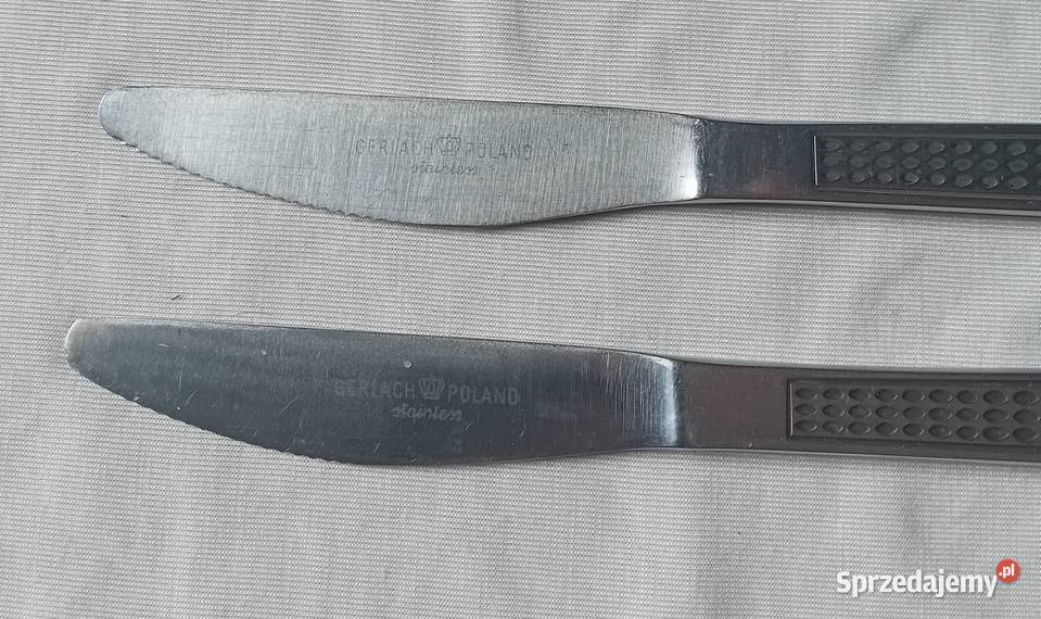 Dwa noże stołowe ze stali nierdzewnej Gerlach Koźminek