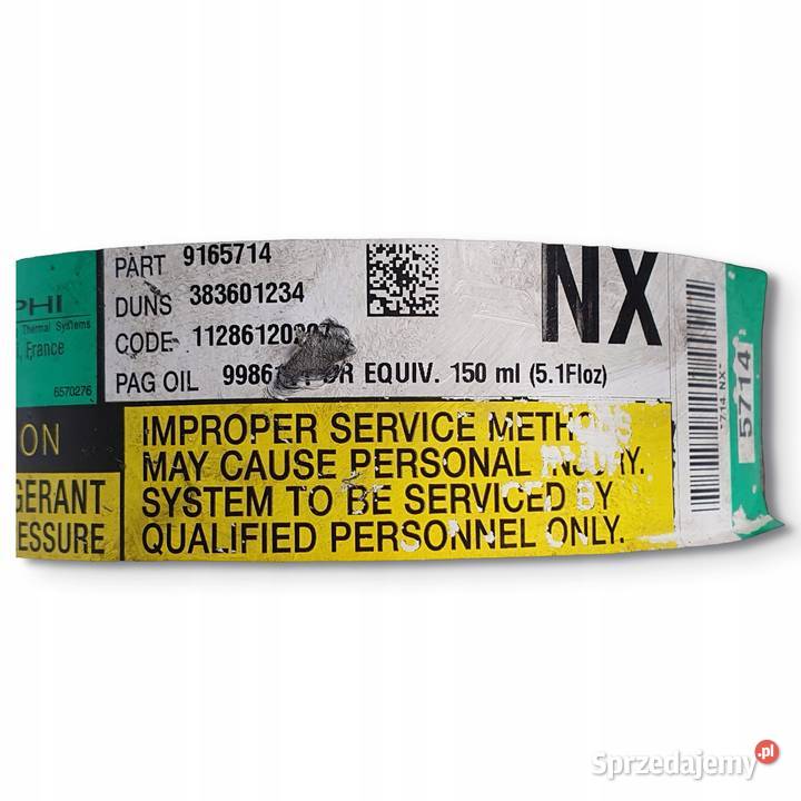 SPRĘŻARKA KLIMATYZACJI Opel Meriva A 14 16V Chełm