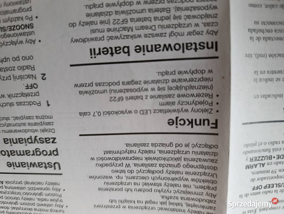 radio budzik Sony Poznań sprzedam