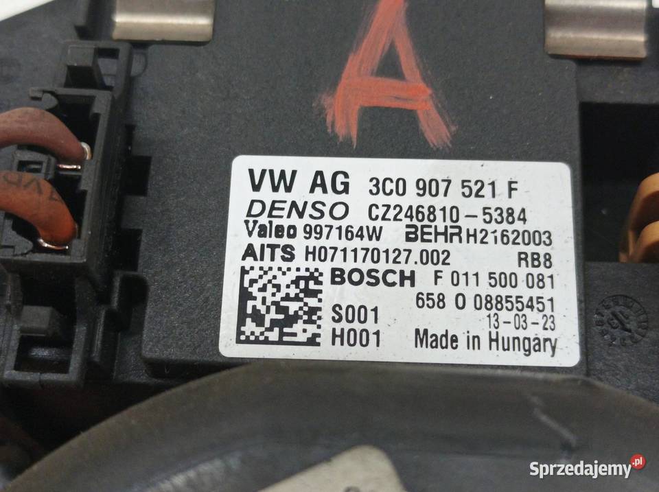 DMUCHAWA NAWIEWU REZYSTOR KPL 3C1820015T