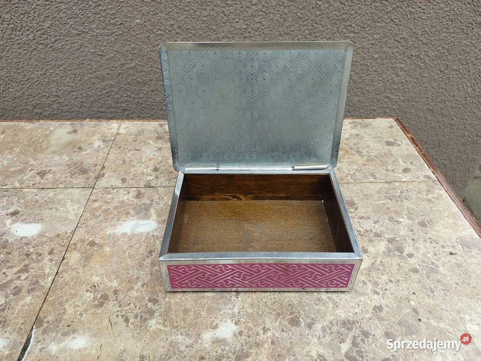 13 Stare puzderko szkatułka na biżuterie różowy Pozostałe Tczew