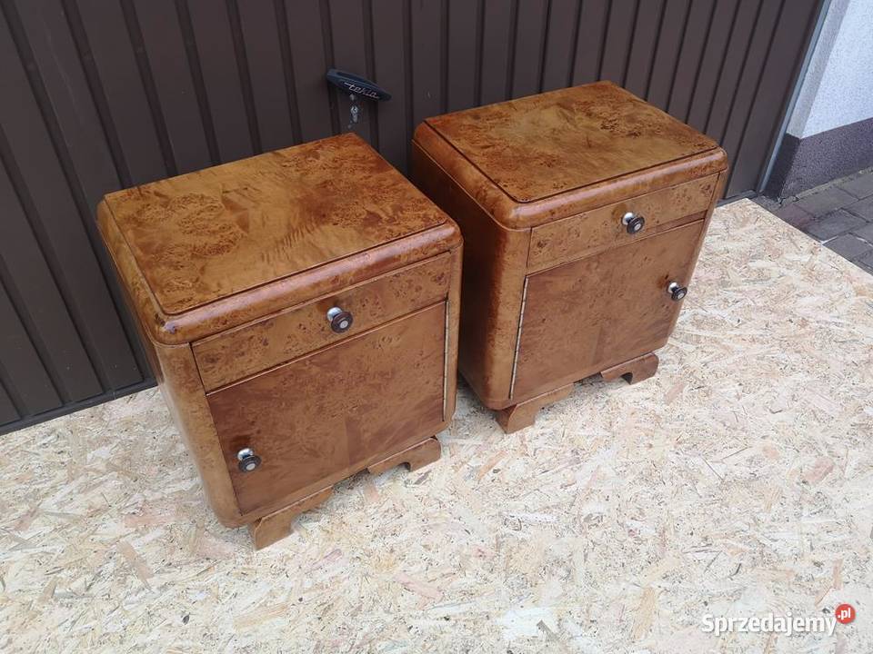 Stoliki Szafki Nocne Art Deco Stare Antyk Swarzędz