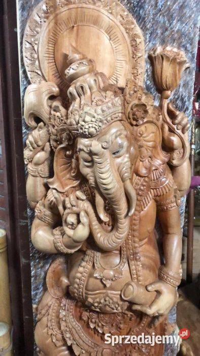 H195 Ganesha Ganpati Ganeśa imponująca rzeźba z Szczecin