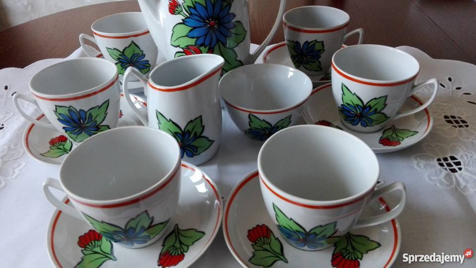 Serwis do kawy IRA porcelana CHODZIEŻ