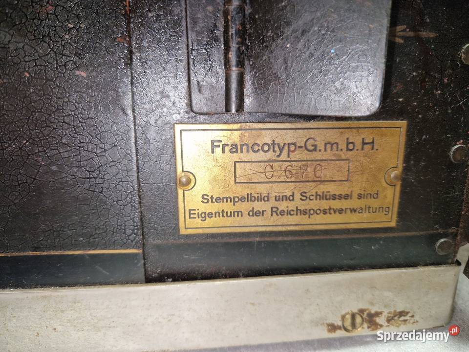 Frankownica pocztowa maszyna do stemplowania Żukowo