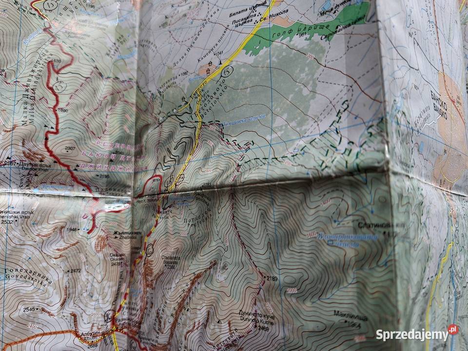 Riła Piryn mapy turystyczne Tourist map 150 000 Kraków