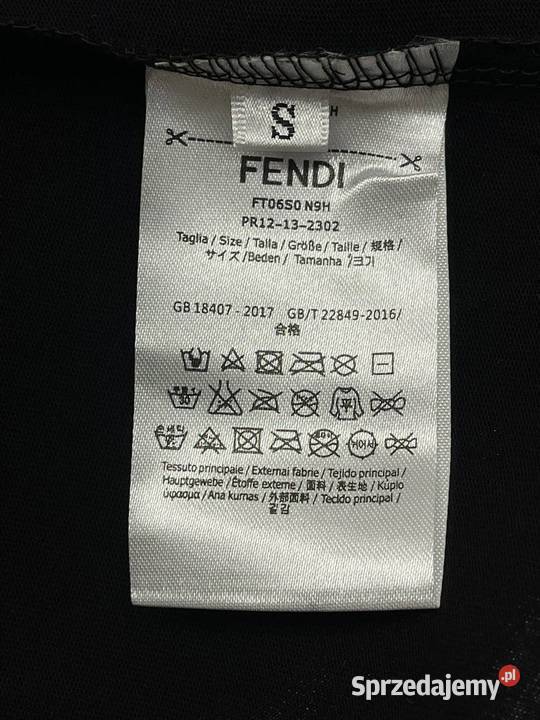 Nowy casualowy tshirt unisex Fendi Kraków