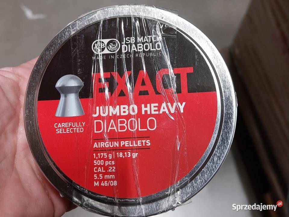 Śrut diabolo JSB Exact Jumbo Heavy 552 mm 500 Czeladź