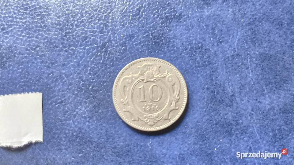 Stare monety 10 halerzy 1910 Austria Lesko