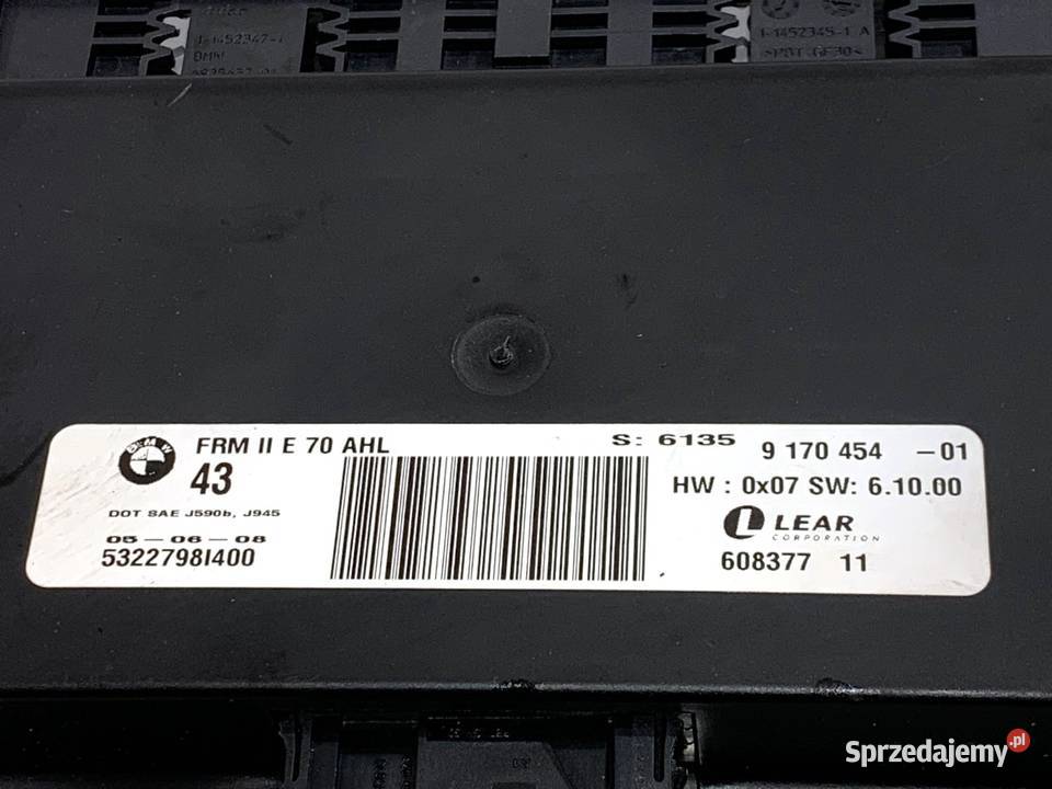 MODUŁ ŚWIATEŁ BMW E71 9170454 0714 STEROWNIK