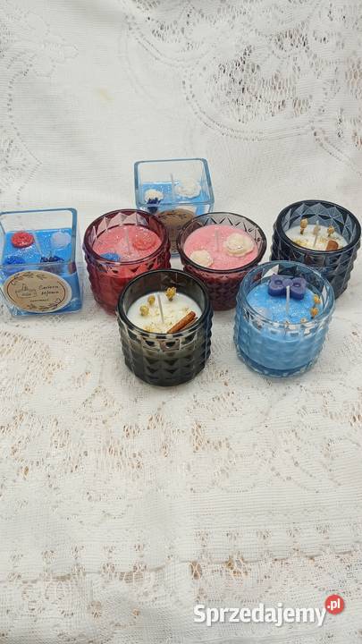 Świece sojowe ręcznie robione unikatowe małopolskie Ołpiny