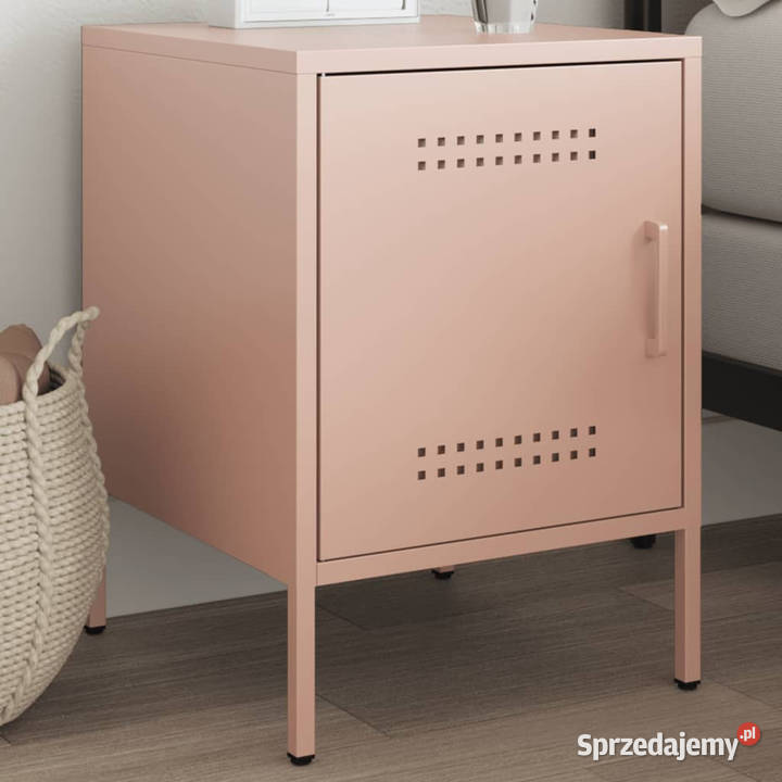 Szafka nocna różowa 36x39x505 stal WM842912 Warszawa sprzedam