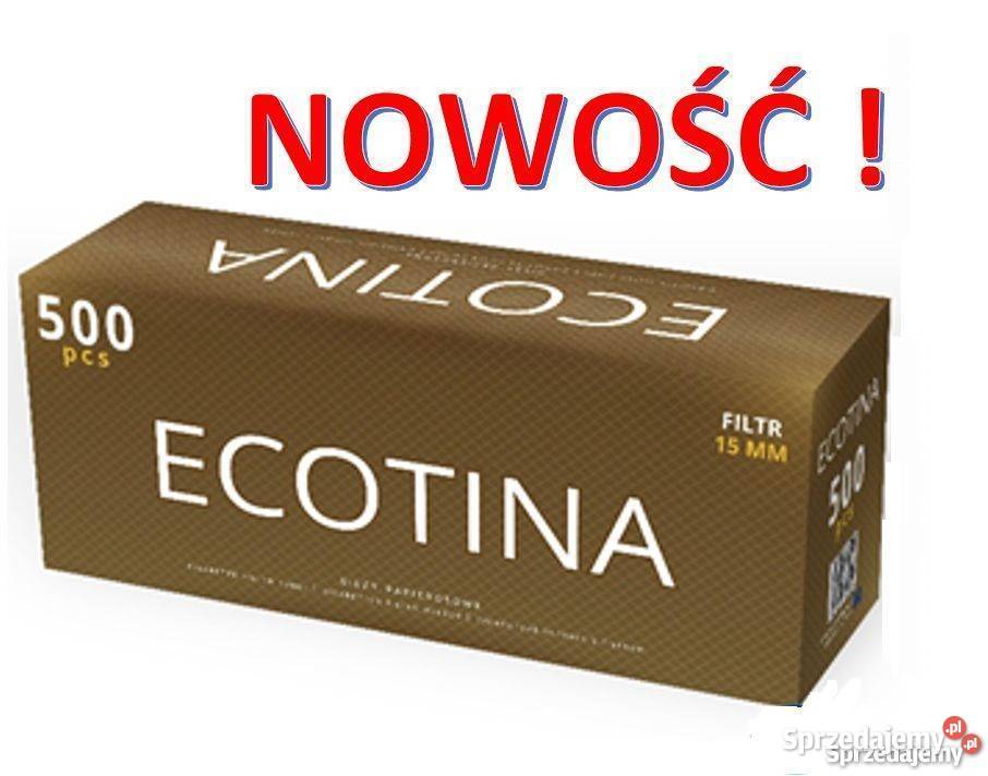 Oryginalne gilzy papierosowe ECOTINKA 500 sztuk mazowieckie sprzedam