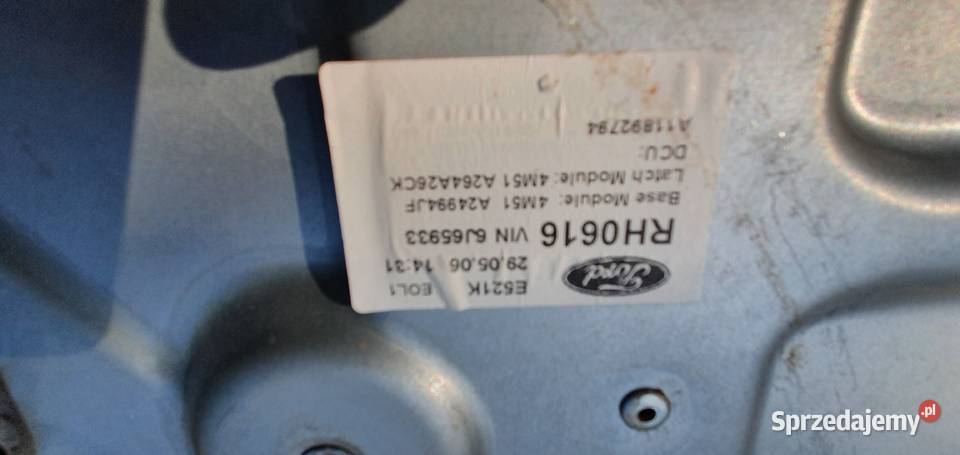 Ford Focus 2006r podnośnik szyby prawy tył Łódź