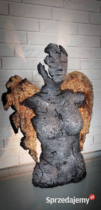 Anioł rzeźba lampa sztuka użytkowa Piła