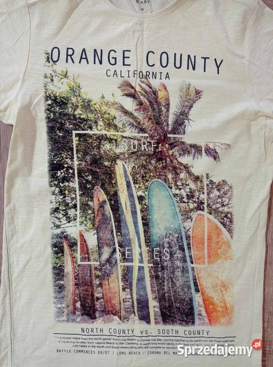 Tshirt z nadrukiem i napisami Rozmiar 36(S) Hajnówka