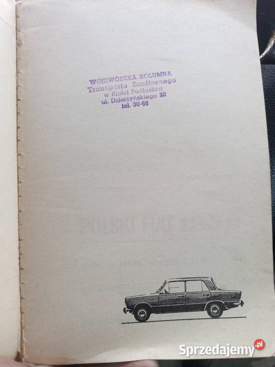 Jeżdżę samochodem Polski Fiat 125p książka Piszczac