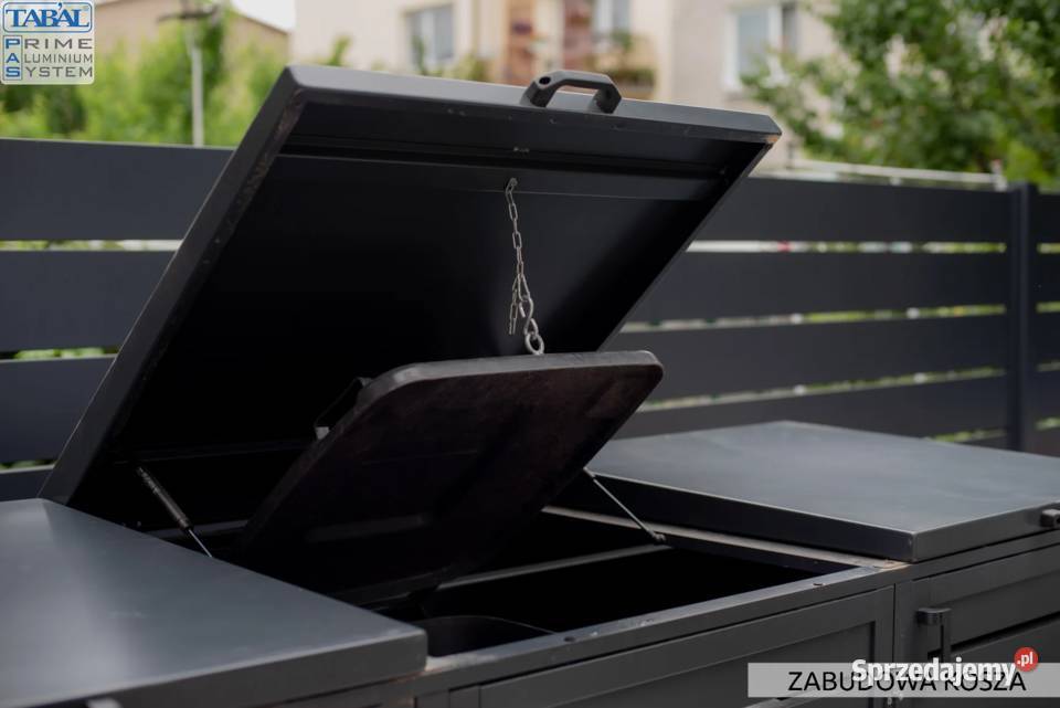 Aluminiowa zabudowa koszy na śmieci zabudowa Lublin