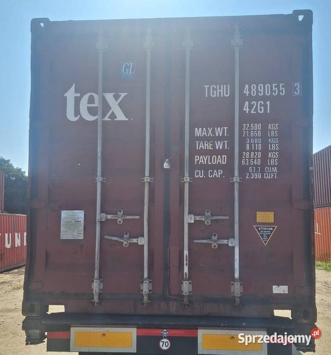 Sprzedam kontener morski magazynowy 40 DC 12m lubelskie Chełm