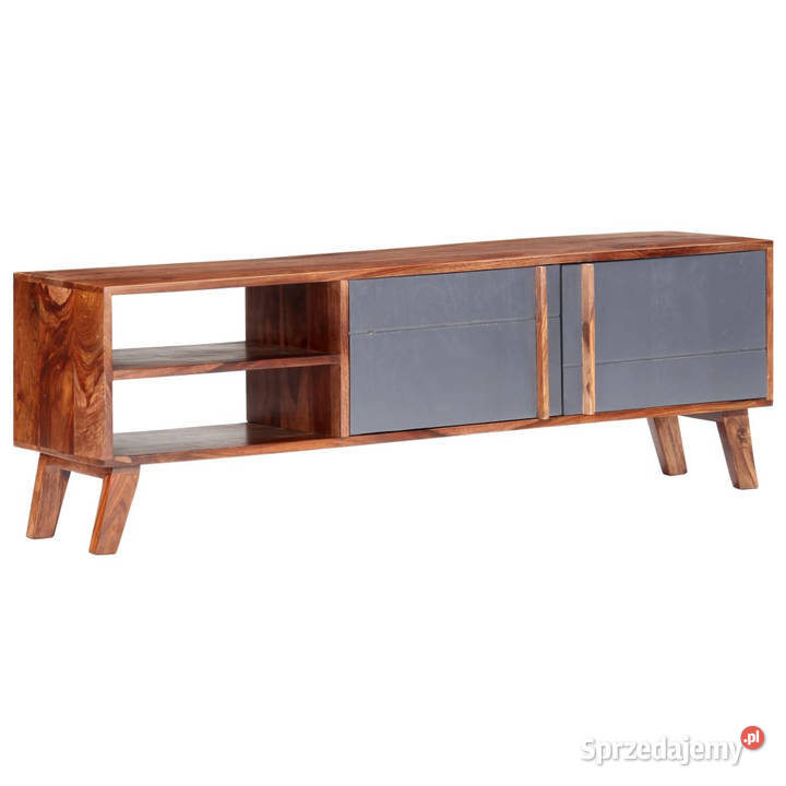 Szafka pod TV szara 140x30x45 lite drewno Warszawa