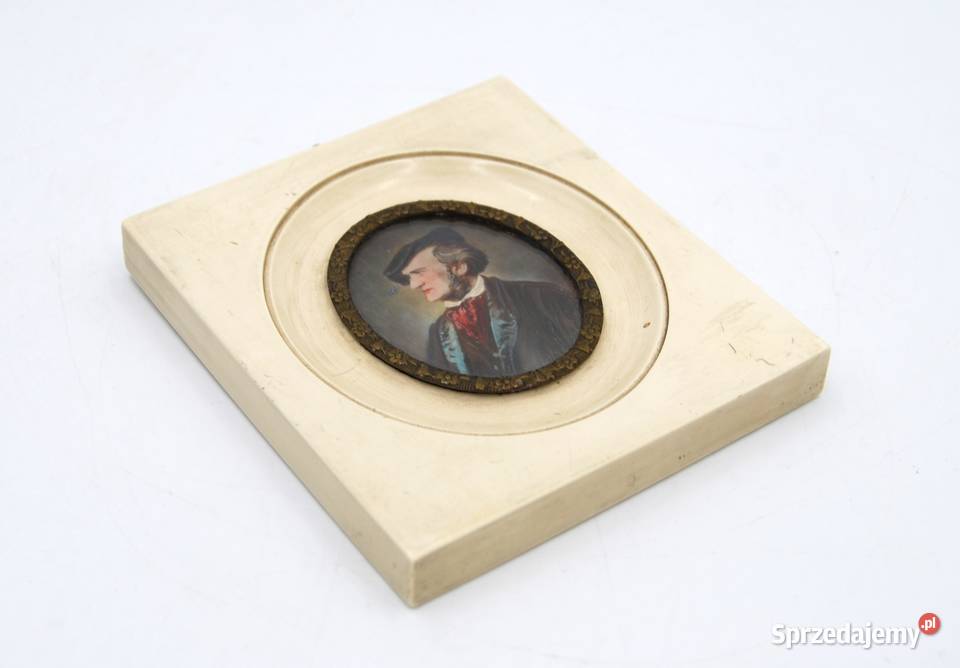 Miniatura na kości z portretem Richarda Wagnera Poznań