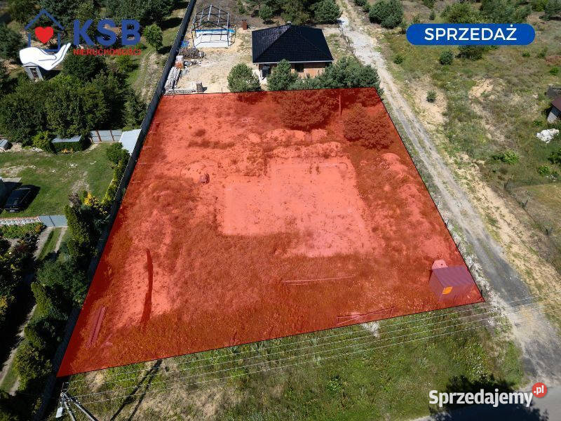 Działka z projektem fundament 1500m2 Wymysłów świętokrzyskie
