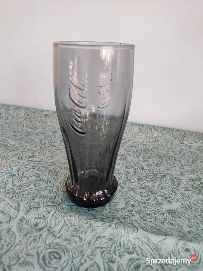 Szklanka kolekcjonerska Coca Cola przydymiona Głuchołazy