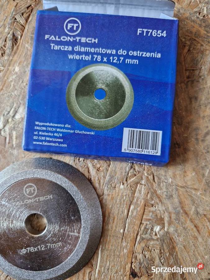 TARCZA DIAMENTOWA DO OSTRZAŁKI OSTRZENIA WIERTEŁ Narzędzia ręczne wielkopolskie Głogowa