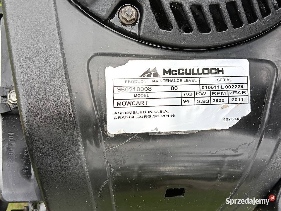 Kosiarka traktorek McCulloch silnik Briggs Skierniewice
