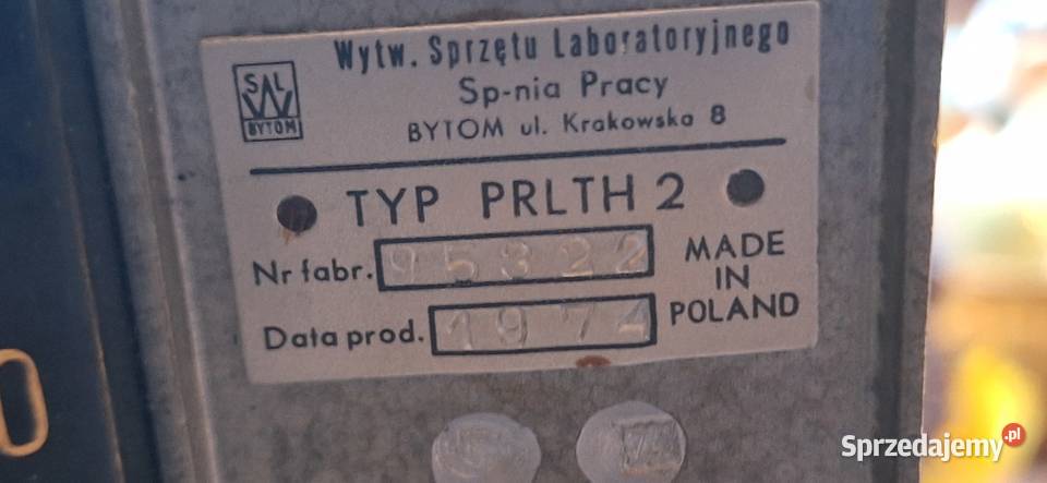 Zabytkowy Ciśnieniomierz Polski typ PRLTH 2 z Pozostałe Rzeszów sprzedam