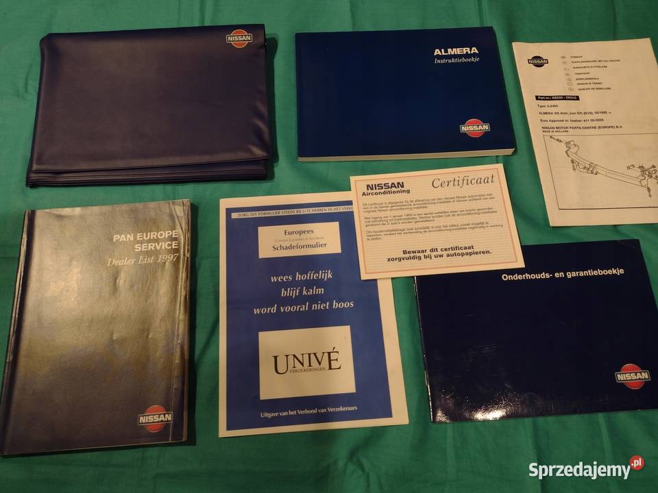 NISSAN ALMERA N15 Instrukcja Obsługi książka Łódź