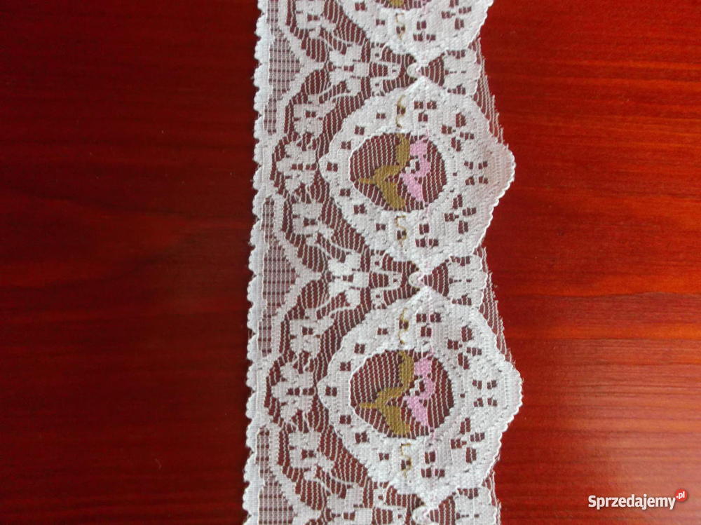 Koronka stylonowa biała2 3 wzory pomorskie Czersk sprzedam
