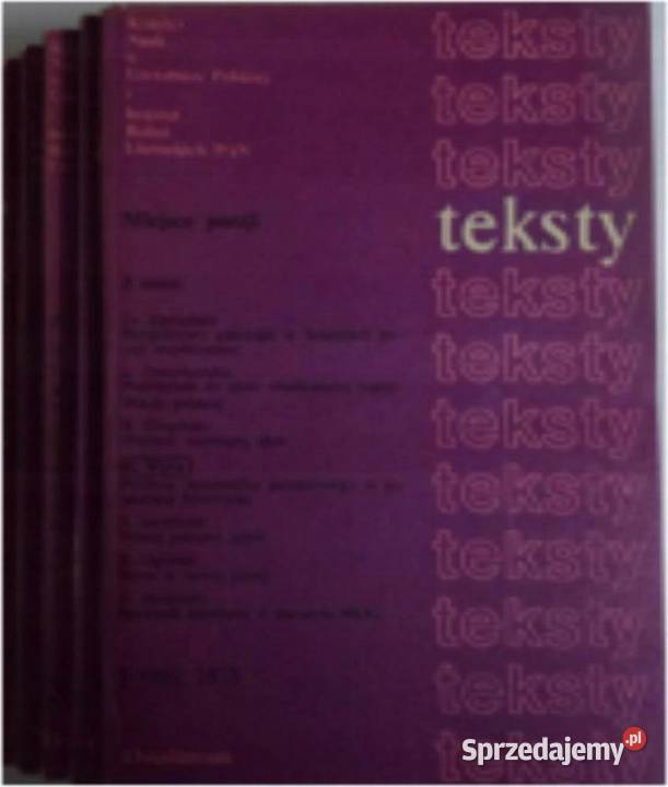 Teksty i Teksty drugie Czasopisma sprzedam