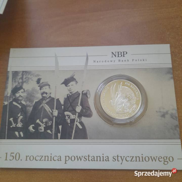 Moneta srebrna 150 rocznica powstania Warszawa