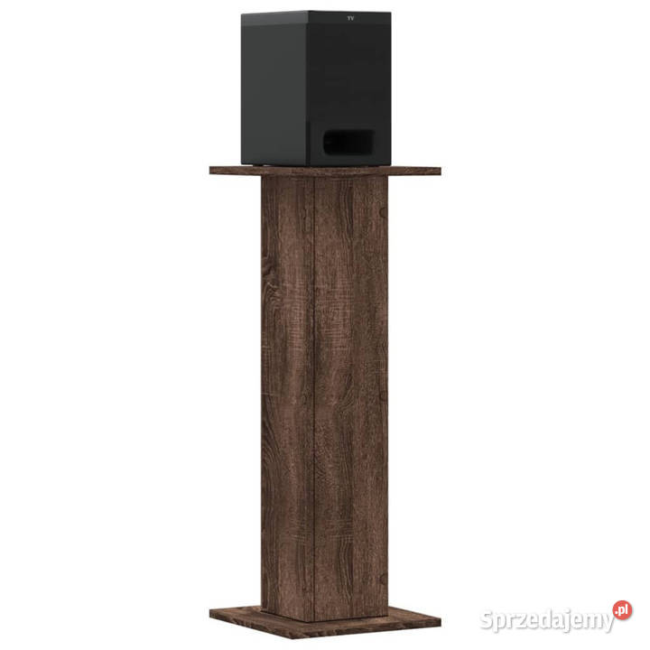 Podstawki pod głośniki 2 brązowy dąb 30x30x80 Warszawa