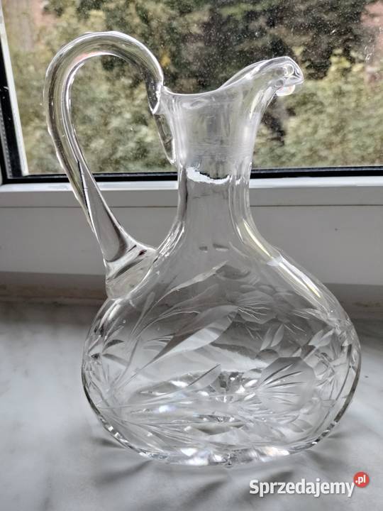 Kryształowa karafkastary wyrób Choszczno