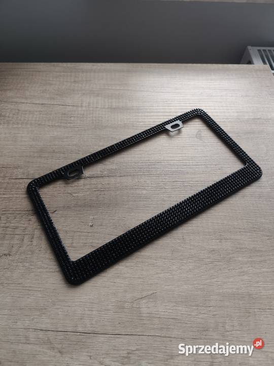 Ozdobna metalowa ramka tablicy USA diamenciki