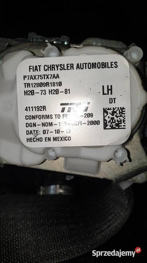 Napinacz Pasa Dopinacz Pas Bezpieczeństwa Przód