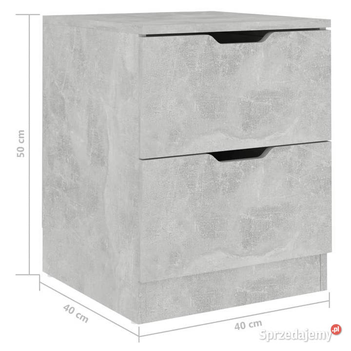 Szafka nocna szarość betonu 40x40x50 WM326731 Warszawa