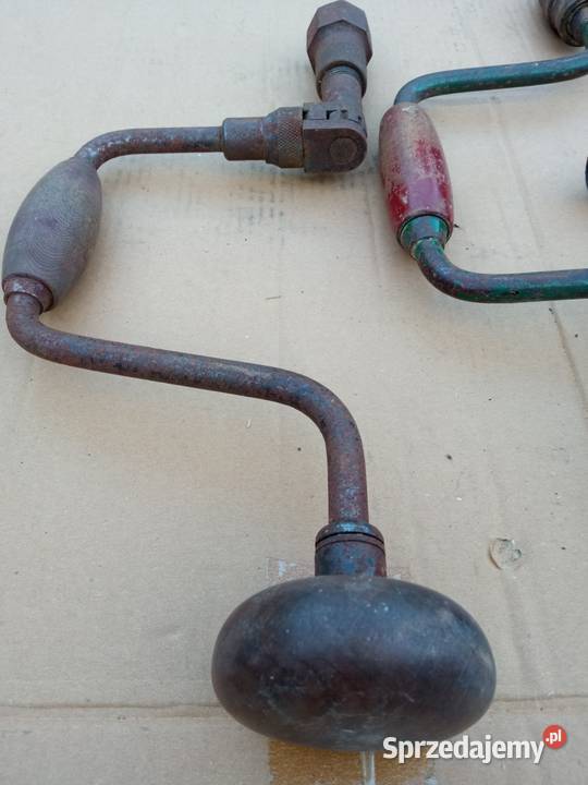 Stare zabytkowe ręczne wiertarki 3 sztuki Sosnowiec