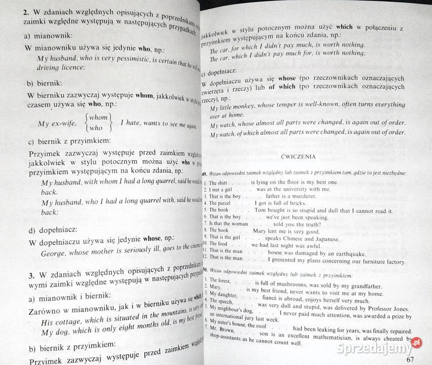 Mała gramatyka języka angielskiego z ćwiczeniami Chełm sprzedam