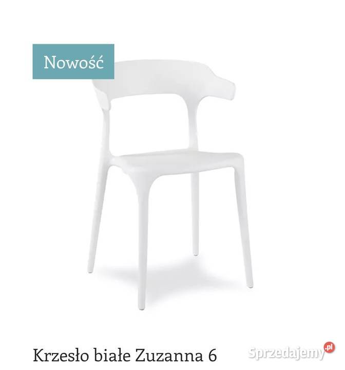Krzesło białe designerskie Darmowa dostawa