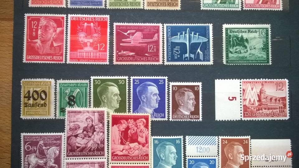znaczki NIEMCY III RZESZA zestaw 64 czyste Filatelistyka Warszawa